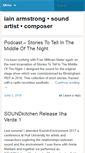Mobile Screenshot of iainarmstrong.net
